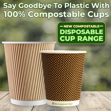 Our New Compostable Cup Range! Serve Great Coffee, Save the Planet