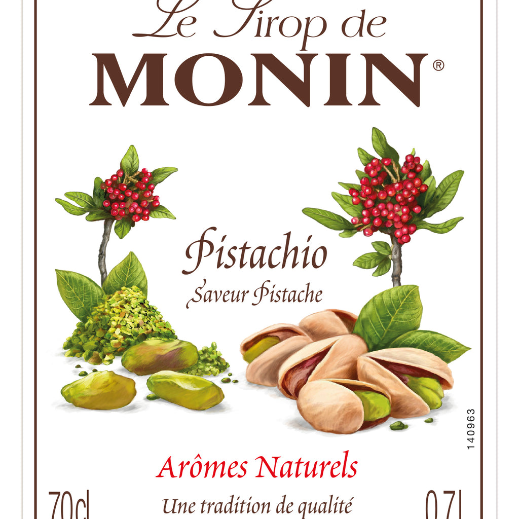 Monin Pistachio Flavouring Syrup (700ml) - Discount Coffee