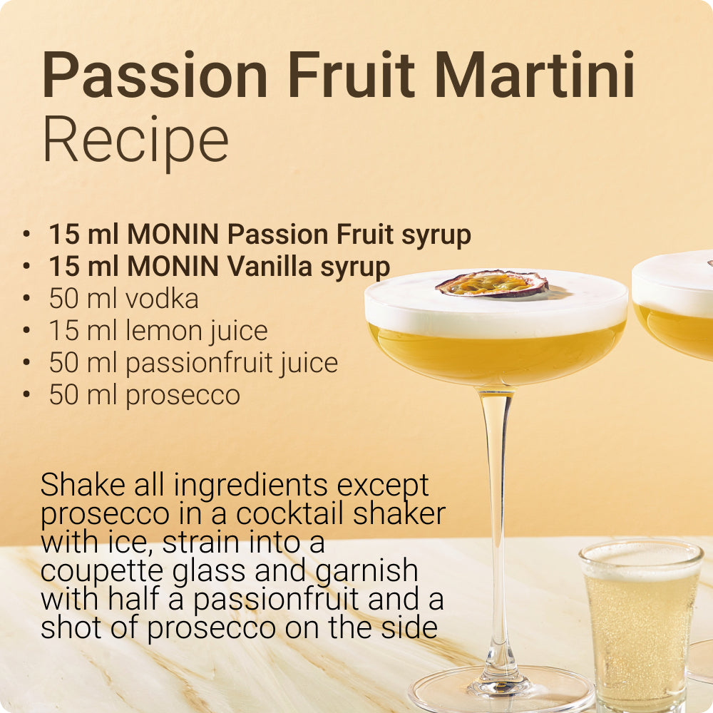 Monin Passion Fruit Flavouring Syrup (700ml) - Discount Coffee