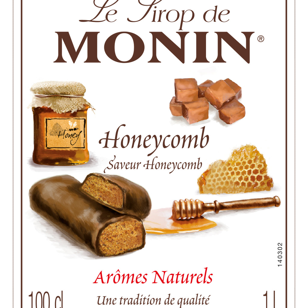 Monin Honeycomb Flavouring Syrup (1 Litre) - Discount Coffee