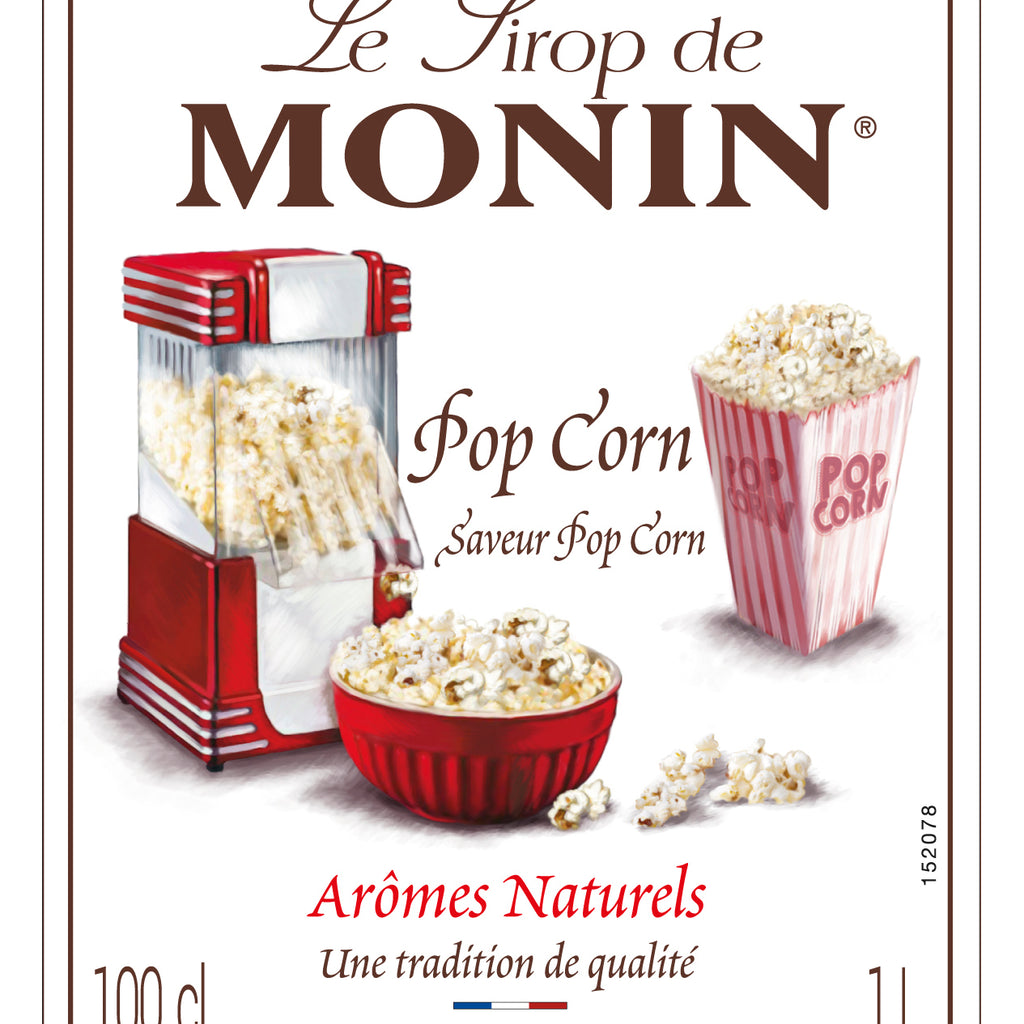 Monin Popcorn Flavouring Syrup (1 Litre) - Discount Coffee