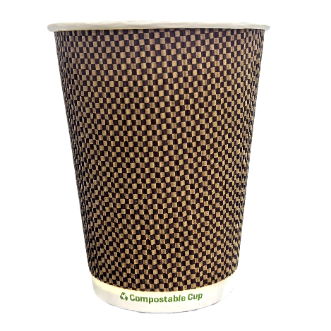 12oz Triple Wall Ripple - Premium Paper Cups (500)