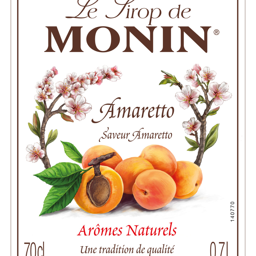 Monin Amaretto Flavouring Syrup (700ml) - Discount Coffee