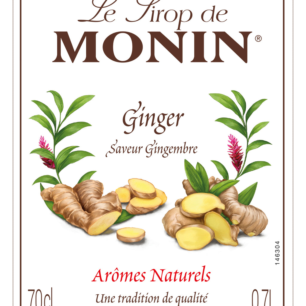 Monin Ginger Flavouring Syrup (700ml) - Discount Coffee