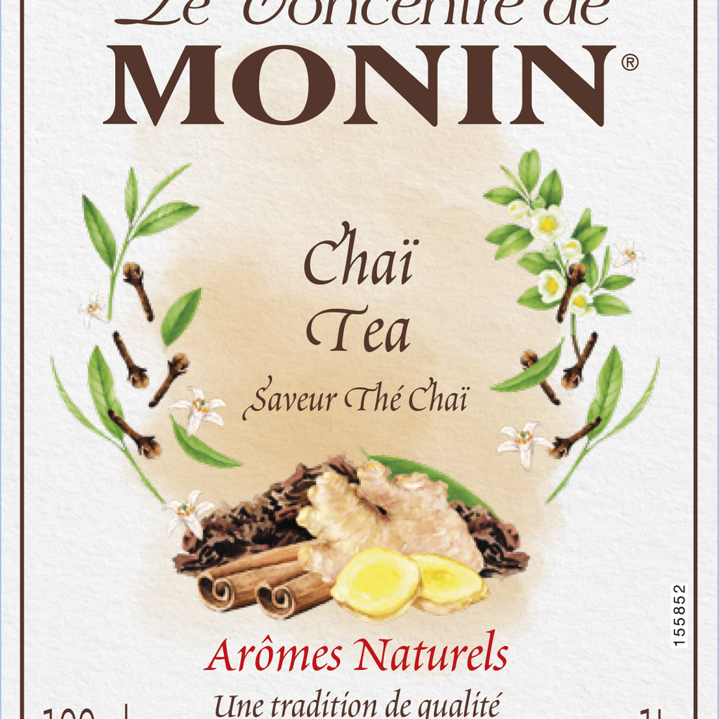 Monin Chai Tea Flavouring Syrup (1 Litre) - Discount Coffee