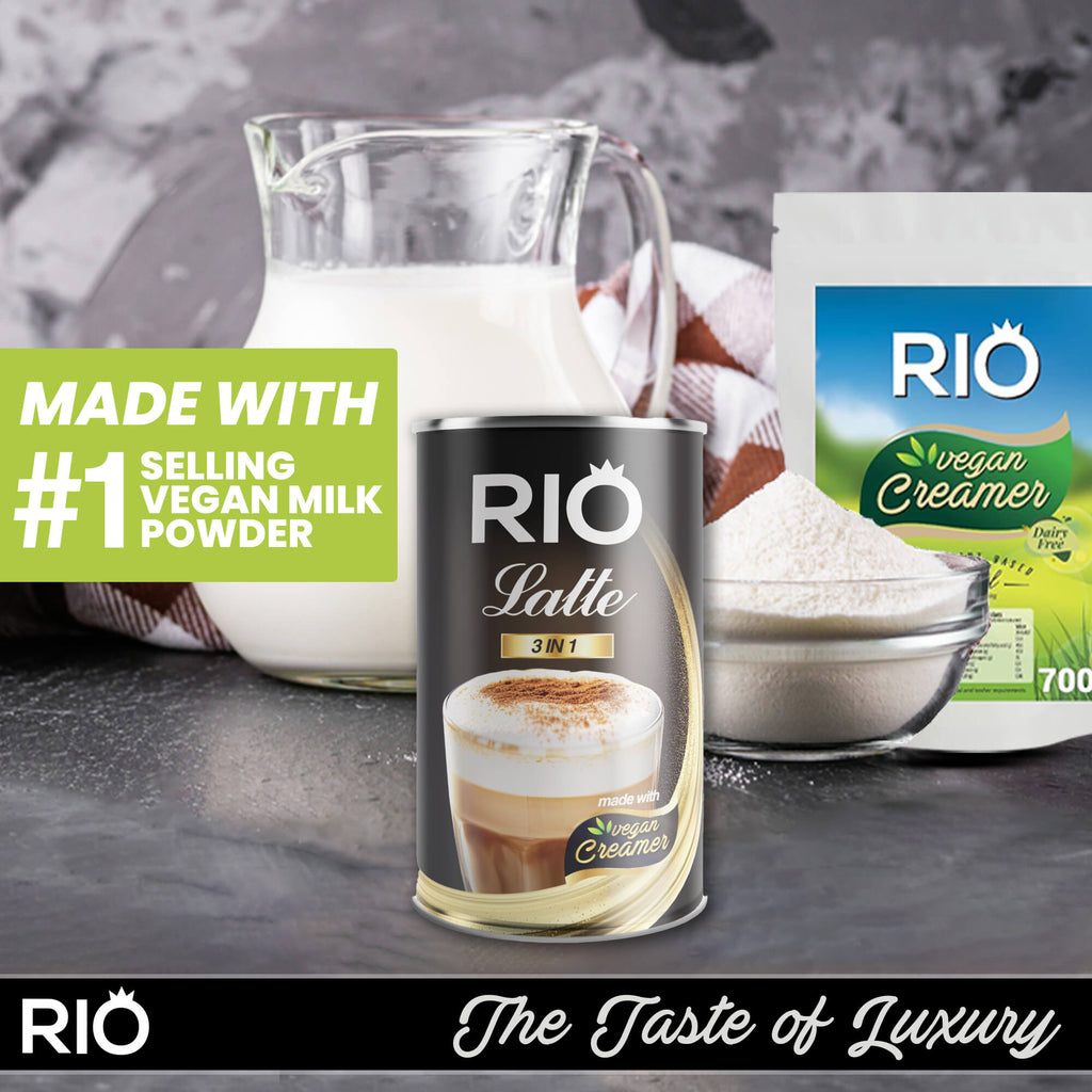 rio vegan latte made with rio vegan creamer