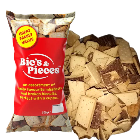 Bic's & Pieces Misshaped Biscuit Assortment (500g) - Discount Coffee