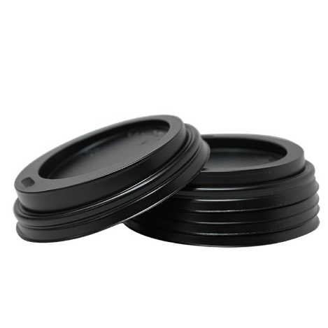 8-10oz Black Sip Lids (Pack of 100)