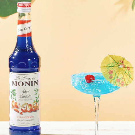 Monin Blue Curacao Flavouring Syrup (700ml) - Discount Coffee