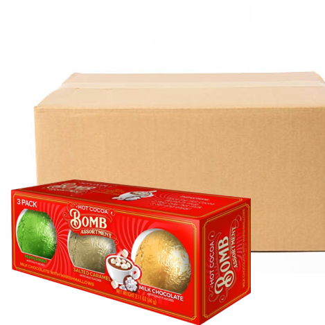 Hot Chocolate Bomb Multi Pack - Bulk Buy Box (12 x 72g) -Discount Coffee