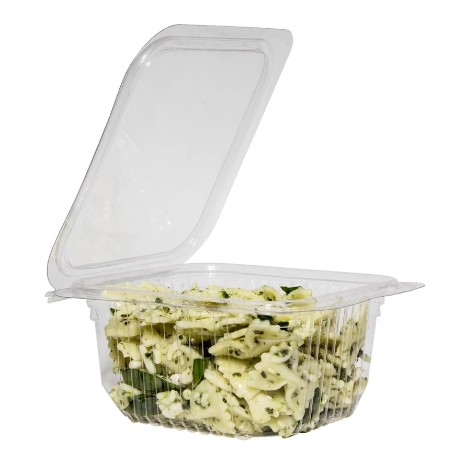 Clear Hinged Containers 500ml - For Cakes/Salads (300) - Discount Coffee