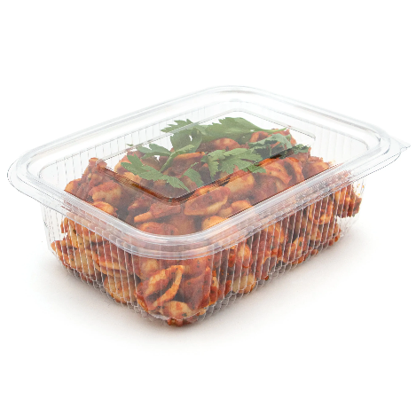 Clear Hinged Containers 750ml - For Cakes/Salads (300) - Discount Coffee