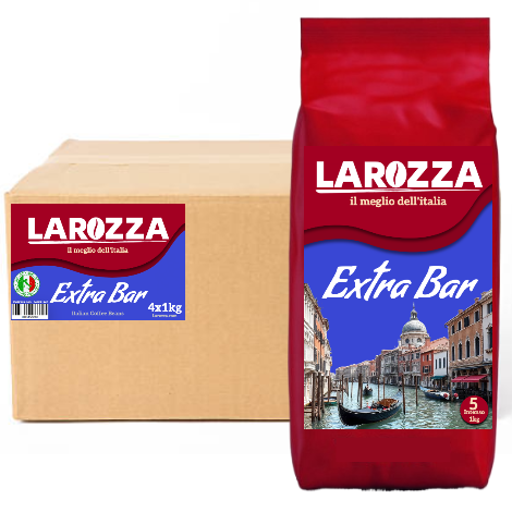 Larozza Extra Bar Italian Coffee Beans (4 x 1kg)