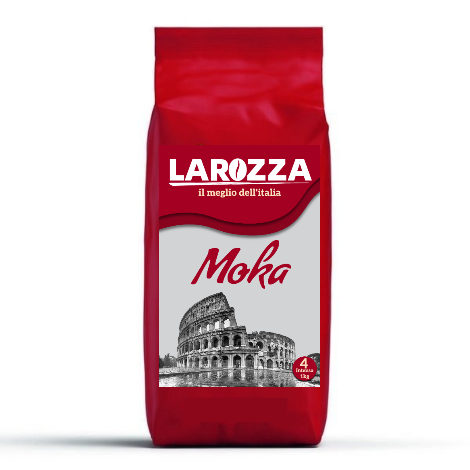 Larozza Moka Italian 100% Arabica Coffee Beans (1kg) - Discount Coffee