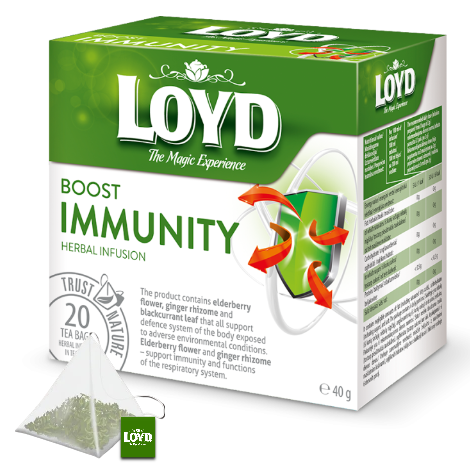 Loyd Boost Immunity Herbal Infusion (20 Pyramid Tea Bags) - Discount Coffee