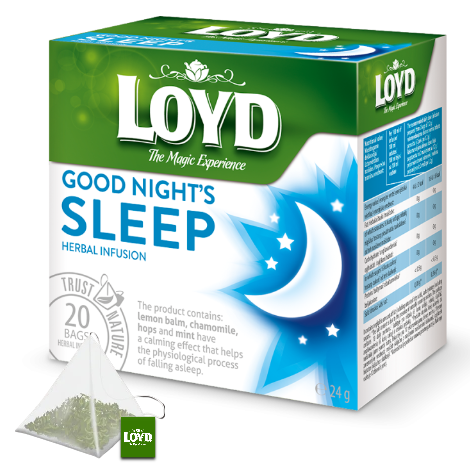 Loyd Goodnight Sleep Herbal Infusion (20 Pyramid Tea Bags)