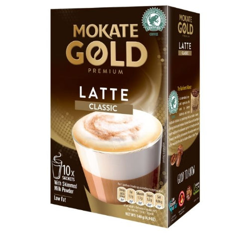 Mokate Gold Premium Latte Sachets (10 Sachets) - Discount Coffee