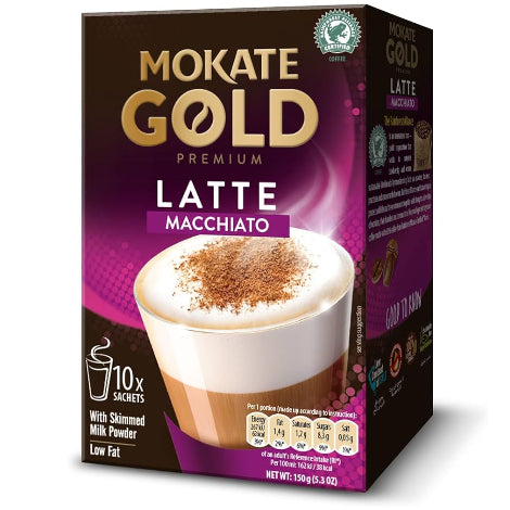 Mokate Gold Premium Latte Macchiato Sachets (10) - Discount Coffee