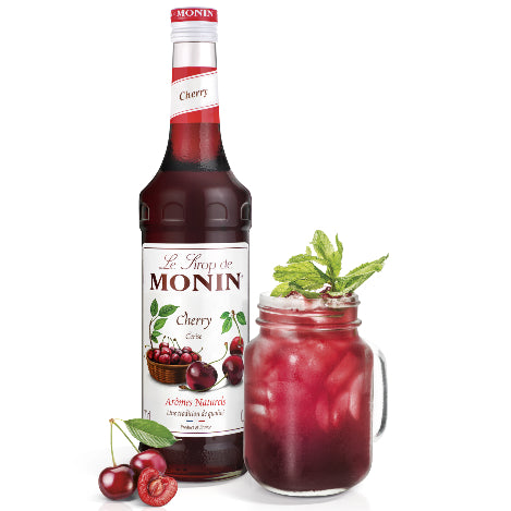 Monin Natural Cherry Flavouring Syrup (700ml) - Discount Coffee