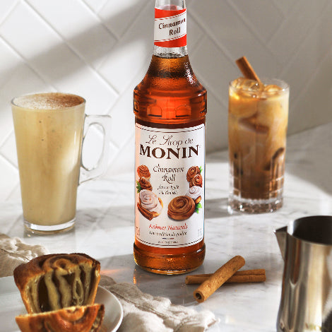 Monin Cinnamon Roll Flavouring Syrup (700ml) - Discount Coffee