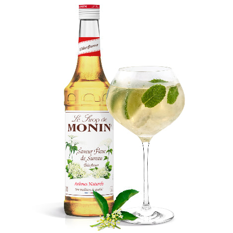 Monin Elderflower Flavouring Syrup (700ml) - Discount Coffee