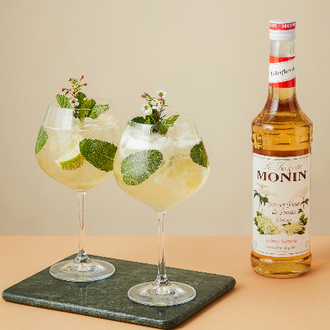 Monin Elderflower Flavouring Syrup (700ml) - Discount Coffee