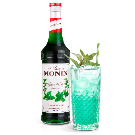 Monin Green Mint Flavouring Syrup (700ml) - Discount Coffee