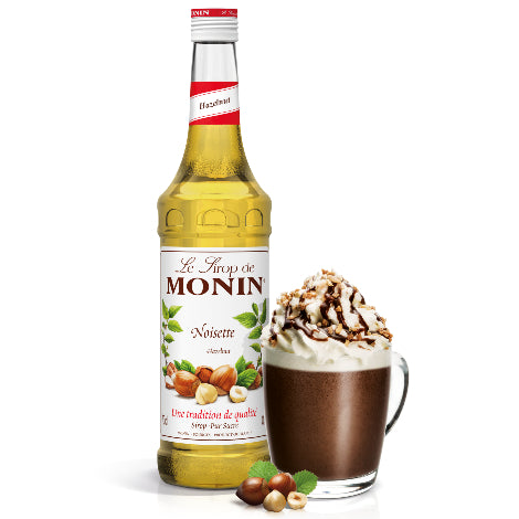 Monin Hazelnut Flavouring Syrup (1 Litre) - Discount Coffee
