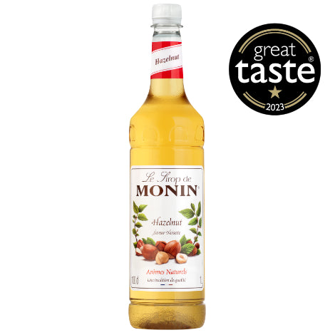 Monin Hazelnut Flavouring Syrup (1 Litre) - Discount Coffee