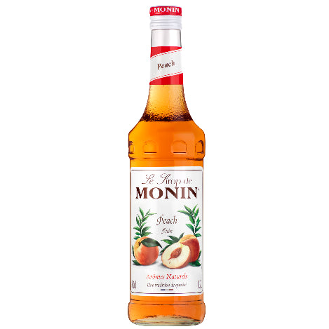 Monin Peach Flavouring Syrup (700ml) - Discount Coffee