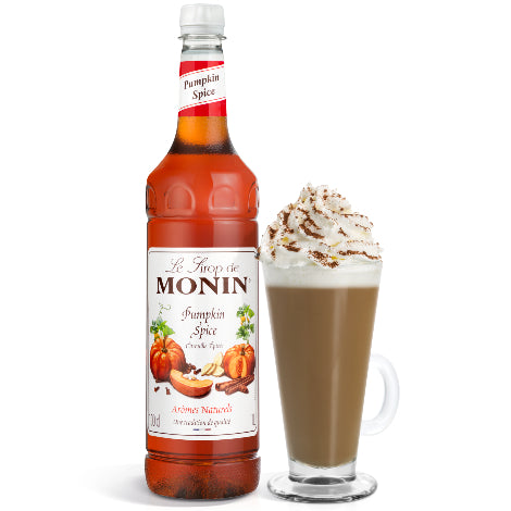 Monin Pumpkin Spice Flavouring Syrup (1 Litre) - Discount Coffee