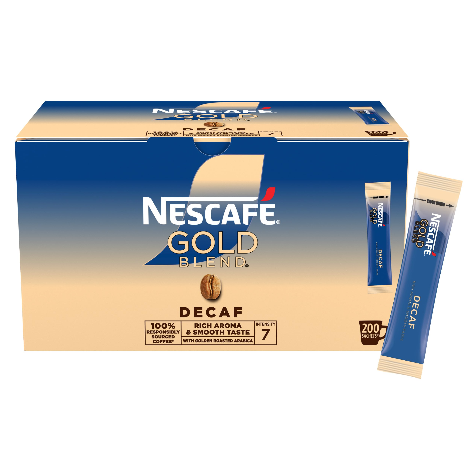 Nescafé Gold Blend Decaffeinated Coffee Sticks (200) - Discount Coffee