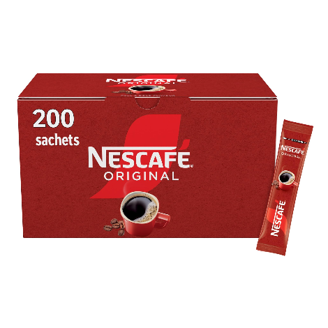 Nescafe Original Coffee One Cup Stick Sachets (200)