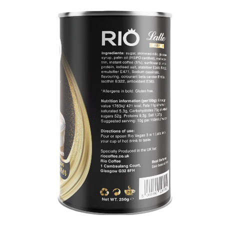 Rio Instant Latte 3in1 - Vegan (250g) - Discount Coffee